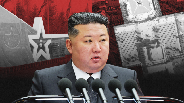 Seis imagens de satélite mostram a construção do museu memorial em Pyongyang, de 23 de outubro de 2025 a 22 de abril de 2026
