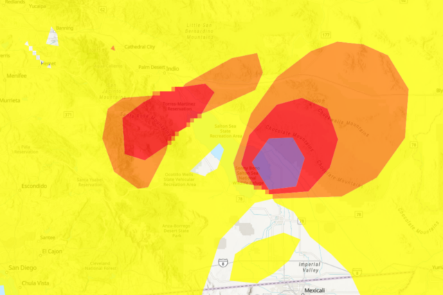 Milhares de pessoas são incentivadas a permanecer em casa na AirNow map shows the impacted areas