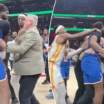 Mitchell Robinson 'perdido no mundo' após uma briga estridente de Hawks - e posta escavação NSFW