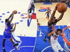 Mitchell Robinson se vingou de Joel Embiid com um estrondoso golpe dos Knicks Mitchell Robinson se vingou de Joel Embiid com um estrondoso golpe dos Knicks