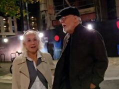 Moment Dame Helen Mirren é chamada de ‘malvada sionista malvada’ quando é abordada por um estranho pró-Palestina nas ruas de Londres Dame Helen Mirren foi assediada na rua por um ativista pró-Palestina enquanto caminhava com seu marido Taylor Hackford