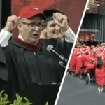 Momento inacreditável doador paga dívidas de alunos em discurso de formatura