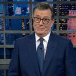 Stephen Colbert apresenta a edição de 23 de fevereiro de 2026 do
