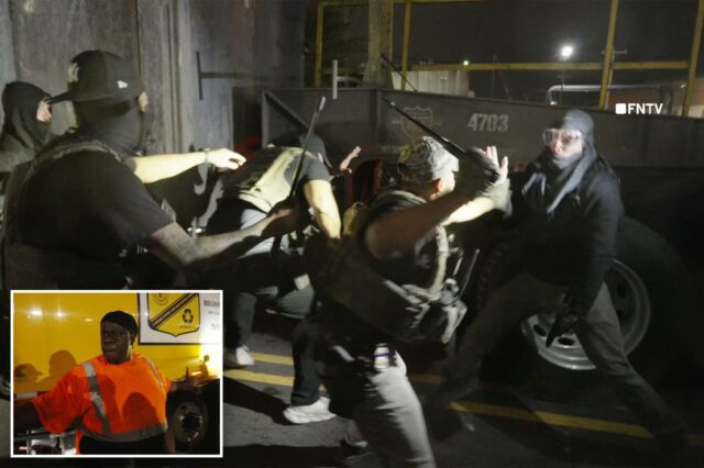 Motorista de caminhão ataca os manifestantes anti-ICE de Delaney Hall Motorista de caminhão ataca os manifestantes anti-ICE de Delaney Hall depois que eles o impedem de fazer seu trabalho – enquanto bandidos da Antifa lutam contra agentes