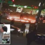 Motorista imprudente que supostamente girou em um BMW durante um encontro viral e ardente de carros em Nova York é preso: policiais