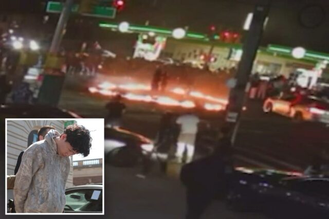 Motorista imprudente que supostamente girou em um BMW durante um encontro viral e ardente de carros em Nova York é preso: policiais
