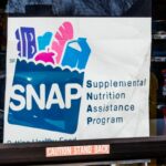 Stock image/file photo: A SNAP sign in a retailer window.