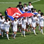 Final da Liga dos Campeões Femininos da AFC da seleção norte-coreana de futebol contra o Japão na Coreia do Sul