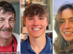 NHS Trust despede 11 funcionários por acessar indevidamente registros de vítimas de esfaqueamento em Nottingham Os estudantes Barnaby Webber e Grace O'Malley-Kumar (direita e centro) e o avô Ian Coates (esquerda) foram mortos a facadas pelo esquizofrênico paranóico Valdo Calocane em junho de 2023