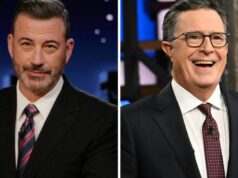 Na noite do show final de Stephen Colbert, Jimmy Kimmel irá ao ar uma reprise em homenagem a seu rival e amigo noturno Na noite do show final de Stephen Colbert, Jimmy Kimmel irá ao ar uma reprise em homenagem a seu rival e amigo noturno
