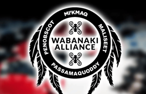 Nações Wabanaki pedem ao juiz que rejeite o desafio do Oxford Casino contra jogos de azar na Internet Logotipo da Aliança Wabanaki apresentando o símbolo das nações tribais Mi'kmaq, Maliseet, Penobscot e Passamaquoddy que representa a unidade e a soberania das tribos do Maine. Tribos do Maine se juntam ao processo do cassino de Oxford sobre lei exclusiva de jogos de azar online