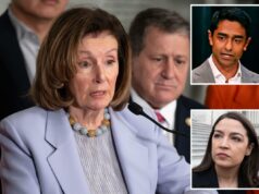 Nancy Pelosi faz um discurso retórico sobre o democrata Saikat Chakrabarti enquanto ele concorre a sua cadeira em São Francisco Nancy Pelosi faz um discurso retórico sobre o democrata Saikat Chakrabarti enquanto ele concorre a sua cadeira em São Francisco