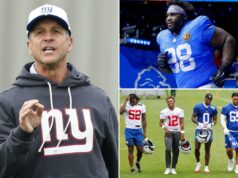 Não demorou muito para John Harbaugh deixar sua marca no elenco dos Giants Não demorou muito para John Harbaugh deixar sua marca no elenco dos Giants