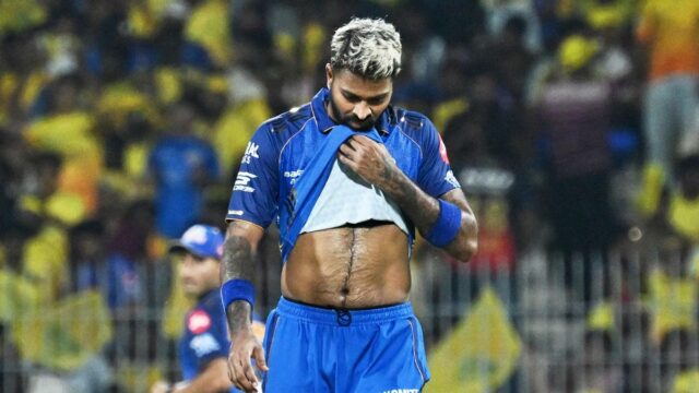 'Não é a temporada', admite o capitão do MI Hardik Pandya após outra derrota

