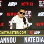 NEW YORK, NY - APRIL 15: Nate Diaz attends Rousey vs. Carano NYC Press Conference at The Palladium on April 15, 2026 in New York, New York. (Photo by Sarah Stier/Getty Images for Netflix)
