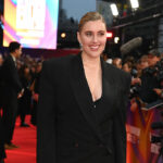 Greta Gerwig attends the Headline Gala screening of "Jay Kelly" during the 69th BFI London Film Festival at The Royal Festival Hall on October 10, 2025 in London, England.