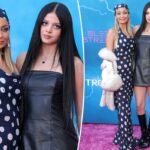 Nicole Richie faz uma rara aparição com a filha Kate Madden, 18, no ‘Stop! Que! Trem!' estreia