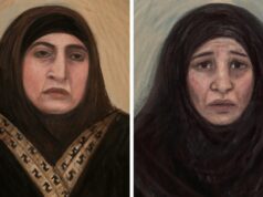 ‘Noivas do ISIS’ acusadas de escravidão permanecerão atrás das grades Uma imagem combinada mostra (à esquerda) um esboço do tribunal representando Kawsar Ahmad, 53, também conhecido como Abbas, durante seu pedido de fiança em Melbourne, sexta-feira, 8 de maio de 2026 e (à direita) um esboço do tribunal representando Zeinab Ahmad durante seu pedido de fiança em Melbourne.