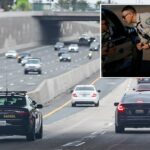 Número impressionante de demônios da velocidade citados por dirigirem a mais de 160 km/h durante a repressão na Califórnia