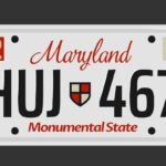 Ilustração de uma placa de Maryland com