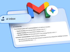 Nunca mais folheio um tópico de 40 e-mails, graças novamente a esse recurso do Gemini A interface do Gmail ao lado de uma lixeira vermelha repleta de ícones de e-mail