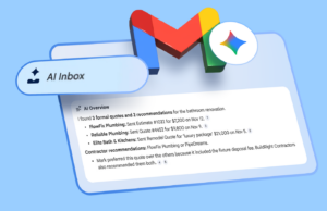 Nunca mais folheio um tópico de 40 e-mails, graças novamente a esse recurso do Gemini A interface do Gmail ao lado de uma lixeira vermelha repleta de ícones de e-mail