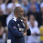 Nuno Espírito Santo deve ser demitido pelo West Ham após o rebaixamento da Premier League