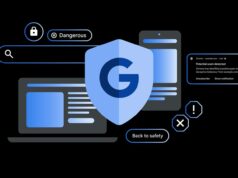 O Android começará a encerrar chamadas automaticamente para protegê-lo de golpes Um usuário circulando um texto suspeito em um smartphone para ativar um aviso de fraude de IA do Google.