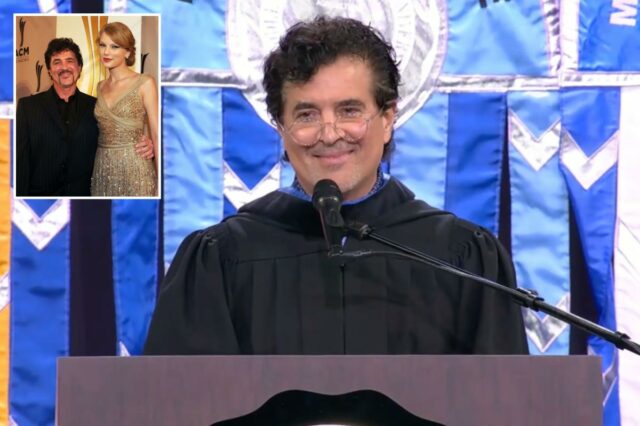 O CEO da Big Machine, Scott Borchetta, revida os graduados vaiando o 'discurso de IA' durante a cerimônia da Middle Tennessee State University
