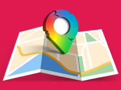 O Google Maps tem um grande problema e vai piorar em 2026 Colagem com uma mulher usando um smartphone em frente a um grande logotipo do Google Maps, ao lado de um carro azul em uma estrada.