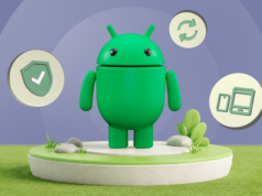 O Google ama demais os usuários do iPhone e, como fã do Android, me sinto traído Um iPhone cercado por alertas de notificação, abaixo de uma placa verde de “Saída de Emergência” com o robô Android