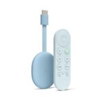 O Google TV Streamer com seu controle remoto.