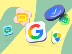 O Google está finalmente corrigindo seu erro de design mais irritante Um smartphone com uma interface de inicialização vertical estilo Windows 95 e um grande cursor pixelado.