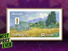 O Hisense CanvasTV é uma ótima alternativa ao ‘The Frame’ da Samsung e agora está com desconto de US $ 500 O Hisense CanvasTV é uma ótima alternativa ao ‘The Frame’ da Samsung e agora está com desconto de US $ 500