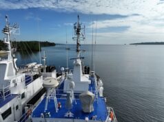 O Intendente está construindo uma mente coletiva marítima Quartermaster's SmartMast system set up on a vessel