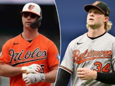 O analista da Orioles destrói brutalmente a equipe após ser varrido por Rays: ‘Toda essa bobagem é uma lavagem de olhos’ Shane Baz #34 do Baltimore Orioles volta ao banco de reservas no meio do terceiro turno contra o Tampa Bay Rays no Tropicana Field em 20 de maio de 2026 em São Petersburgo, Flórida.