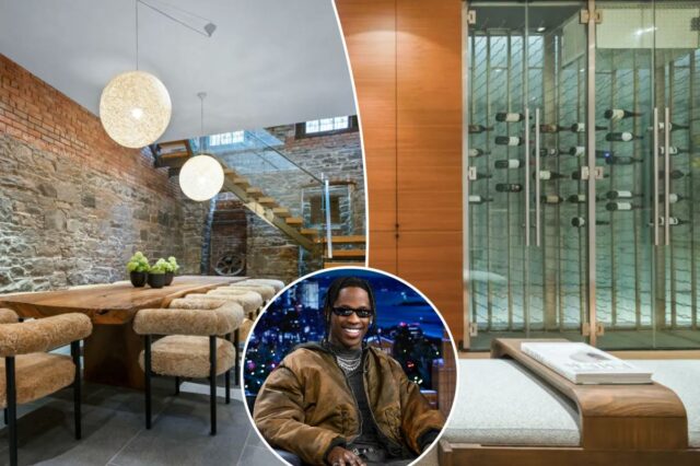 O antigo apartamento de Travis Scott, de US $ 21 milhões - mais tarde vinculado a um suposto escândalo de jogos de azar da NBA - passa por uma reforma
