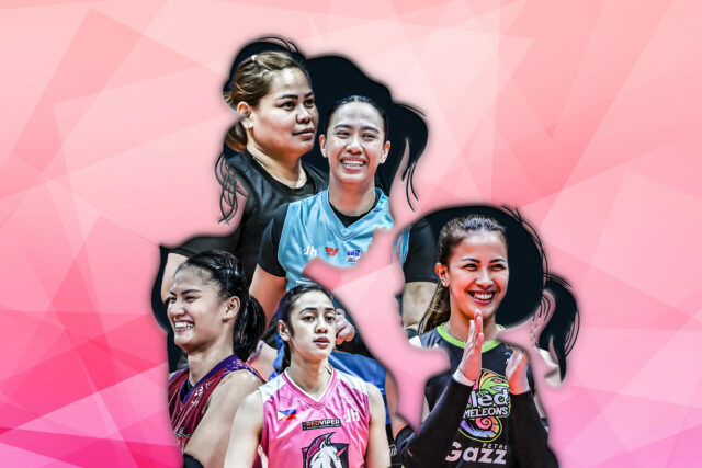 Justine Jazareño, Chie Saet, Aiza Maizo-Pontillas, Dindin Santiago-Manabat e EJ Laure-Cariño estão entre as jogadoras do PVL que equilibram a maternidade e o voleibol profissional. dia das mães