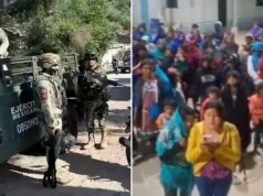 O aumento da violência dos cartéis no centro do México força entre 800 e 1.000 famílias a fugirem de suas casas O aumento da violência dos cartéis no centro do México força entre 800 e 1.000 famílias a fugirem de suas casas