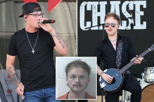 O baixista do Chase Matthew, Carsen Richards, acusado de crimes O baixista do Chase Matthew, Carsen Richards, acusado de crimes sexuais infantis após ser preso no festival de Kentucky