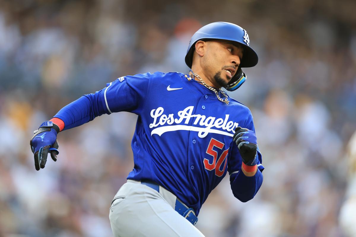 O caído Mookie Betts mudou-se para a limpeza na escalação dos Dodgers