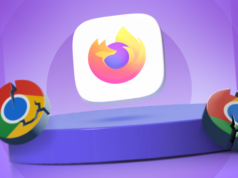 O controle do Google está diminuindo: por que mudei toda a minha vida para um navegador de código aberto Logotipo da LibreWolf exibido em um pódio, com logotipos quebrados do Chrome em cada lado.