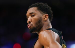 O cruzamento desagradável de Donovan Mitchell causa susto de lesão em Tobias Harris O cruzamento desagradável de Donovan Mitchell causa susto de lesão em Tobias Harris
