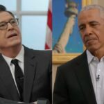 O discurso de Stephen Colbert à nação é interrompido por um Barack Obama nada impressionado