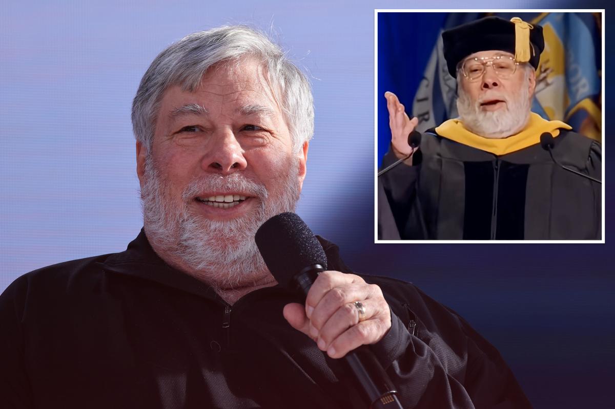 O discurso de formatura do cofundador da Apple, Steve Wozniak, sobre ‘IA’ desperta aplausos: ‘Inteligência Real’