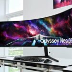 O gigante monitor de jogos Samsung Odyssey Neo G9 de 57 polegadas está à venda por US$ 600 de desconto