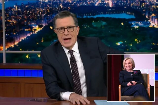 O gráfico de Hillary Clinton que nunca chegou ao 'Late Show' foi revelado no início da semana passada de Stephen Colbert
