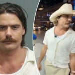 O influenciador 'Chud the Builder' foi preso após supostamente pular a conta do restaurante de US $ 400 - porque a equipe pediu que ele parasse de transmitir
