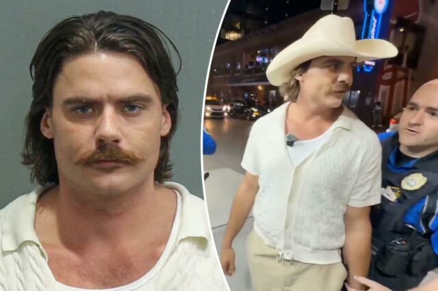 O influenciador 'Chud the Builder' foi preso após supostamente pular O influenciador 'Chud the Builder' foi preso após supostamente pular a conta do restaurante de US $ 400 - porque a equipe pediu que ele parasse de transmitir