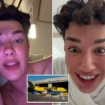 O influenciador James Charles foi incendiado após criticar um funcionário enlatado da Spirit Airlines como um 'preguiçoso pedaço de merda' por causa do pedido de doação